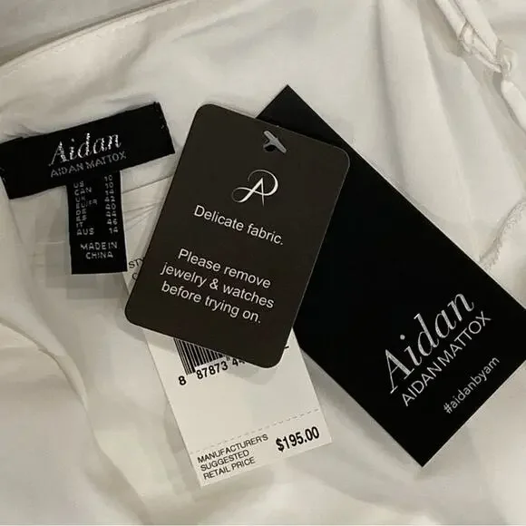 Aidan Mattox 10 Off White Party Cocktail Dress Y2K Style Slipdress Minimalist